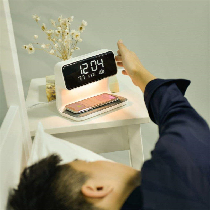 Compact Nightstand Lamp with USB Charger - VogeLuxe