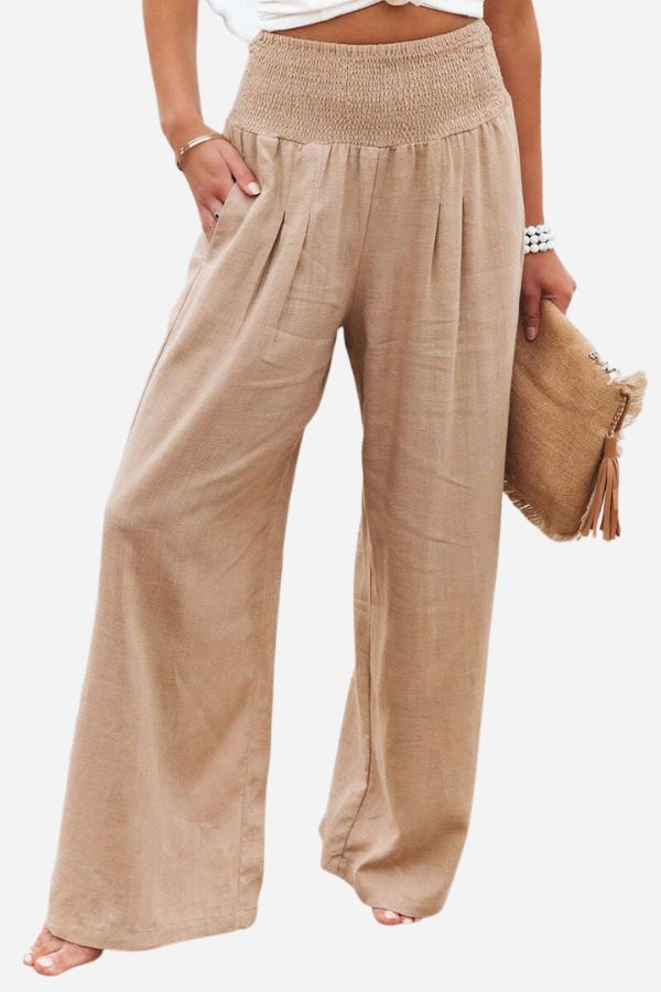 Comfortable High Waisted Wide Leg Pants