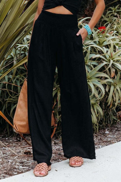 Comfortable High Waisted Wide Leg Pants