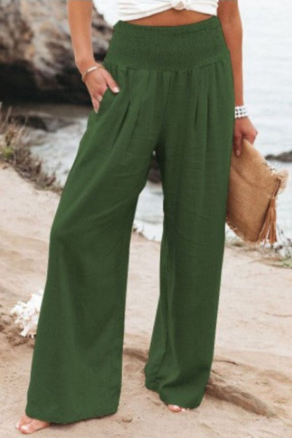 Comfortable High Waisted Wide Leg Pants
