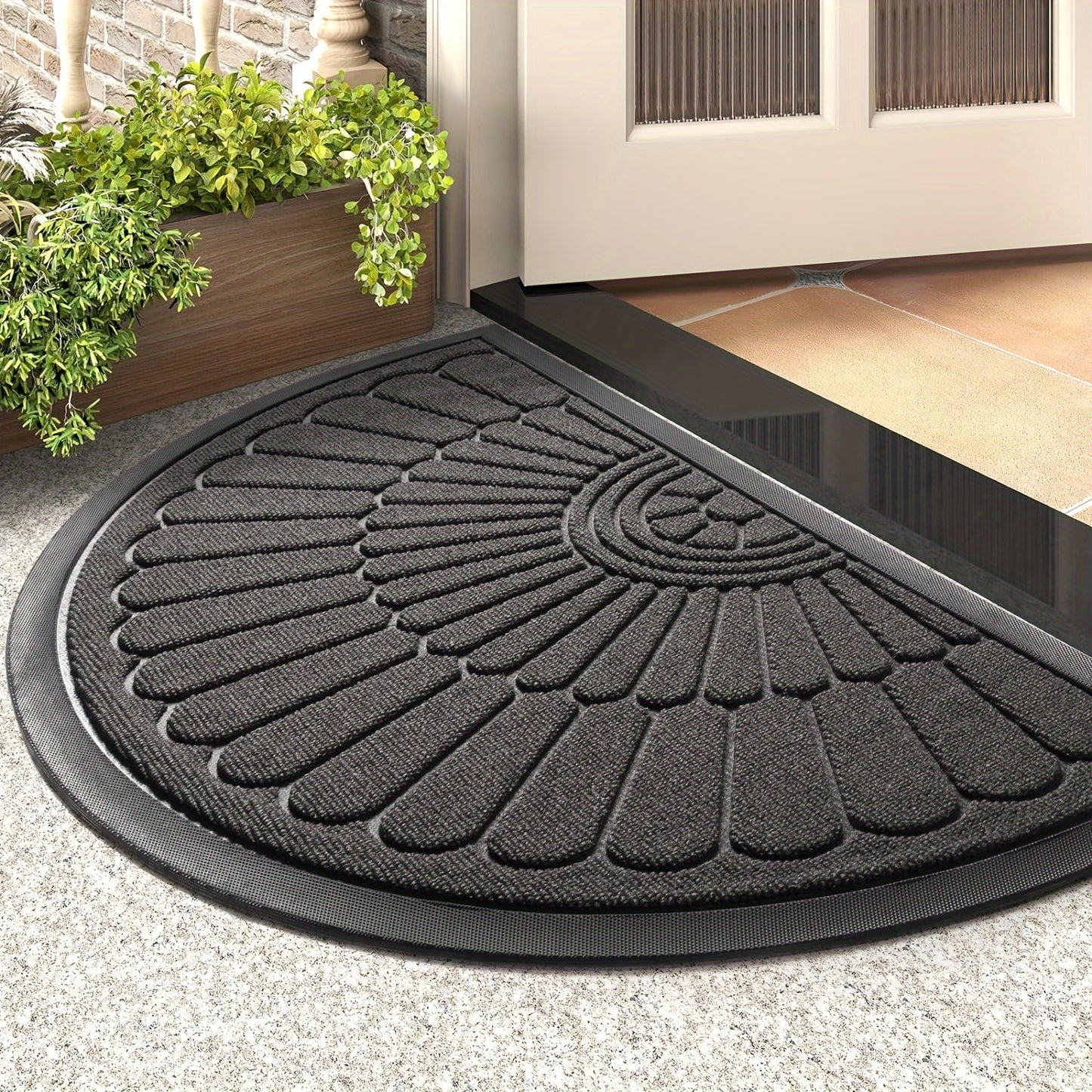 Round Non Slip Outdoor Welcome Mat