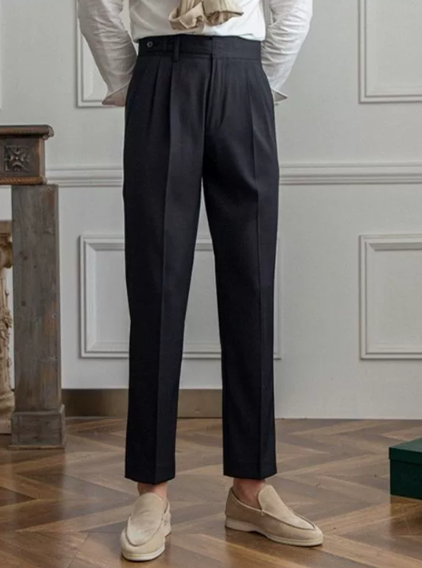 Slim Fit Men's Lightweight Dress Trousers - VogeLuxe