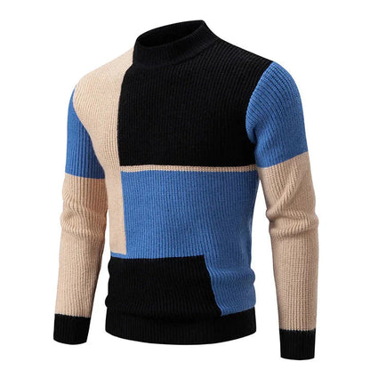 Warm Mens Crew Neck Winter Sweater