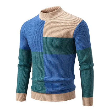 Warm Mens Crew Neck Winter Sweater
