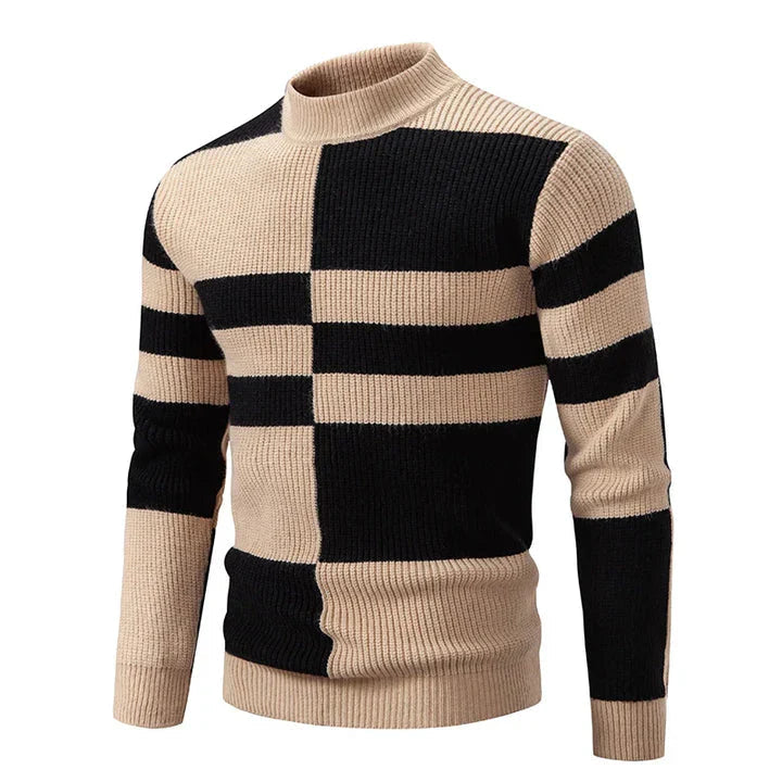 Warm Mens Crew Neck Winter Sweater