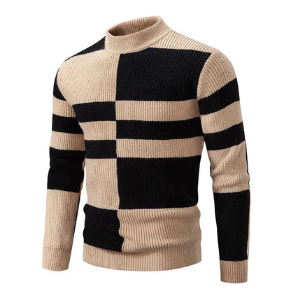 Warm Mens Crew Neck Winter Sweater
