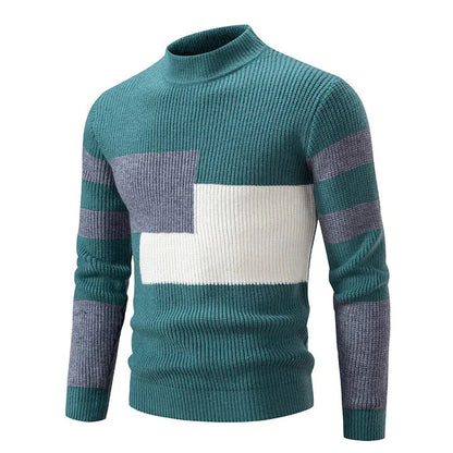 Warm Mens Crew Neck Winter Sweater