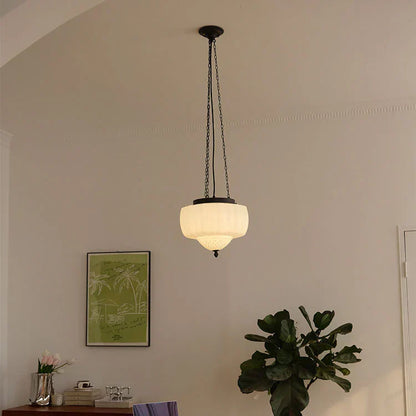 Simple White Hanging Lamp