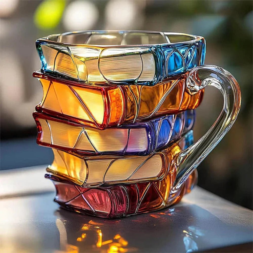 Unique Book Theme Coffee Mug For Bookworms - VogeLuxe