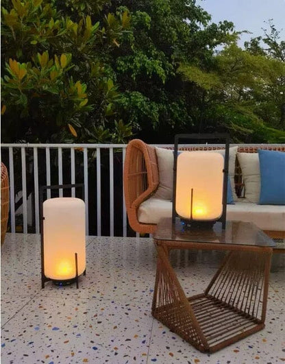 Outdoor Patio Lights Waterproof Metal And Glass