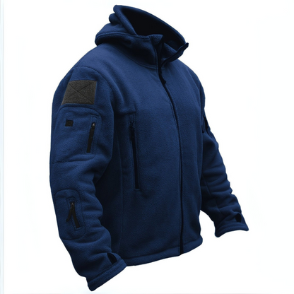 VogeLuxe | Men’s Tactical Multi Pocket Fleece Hoodie