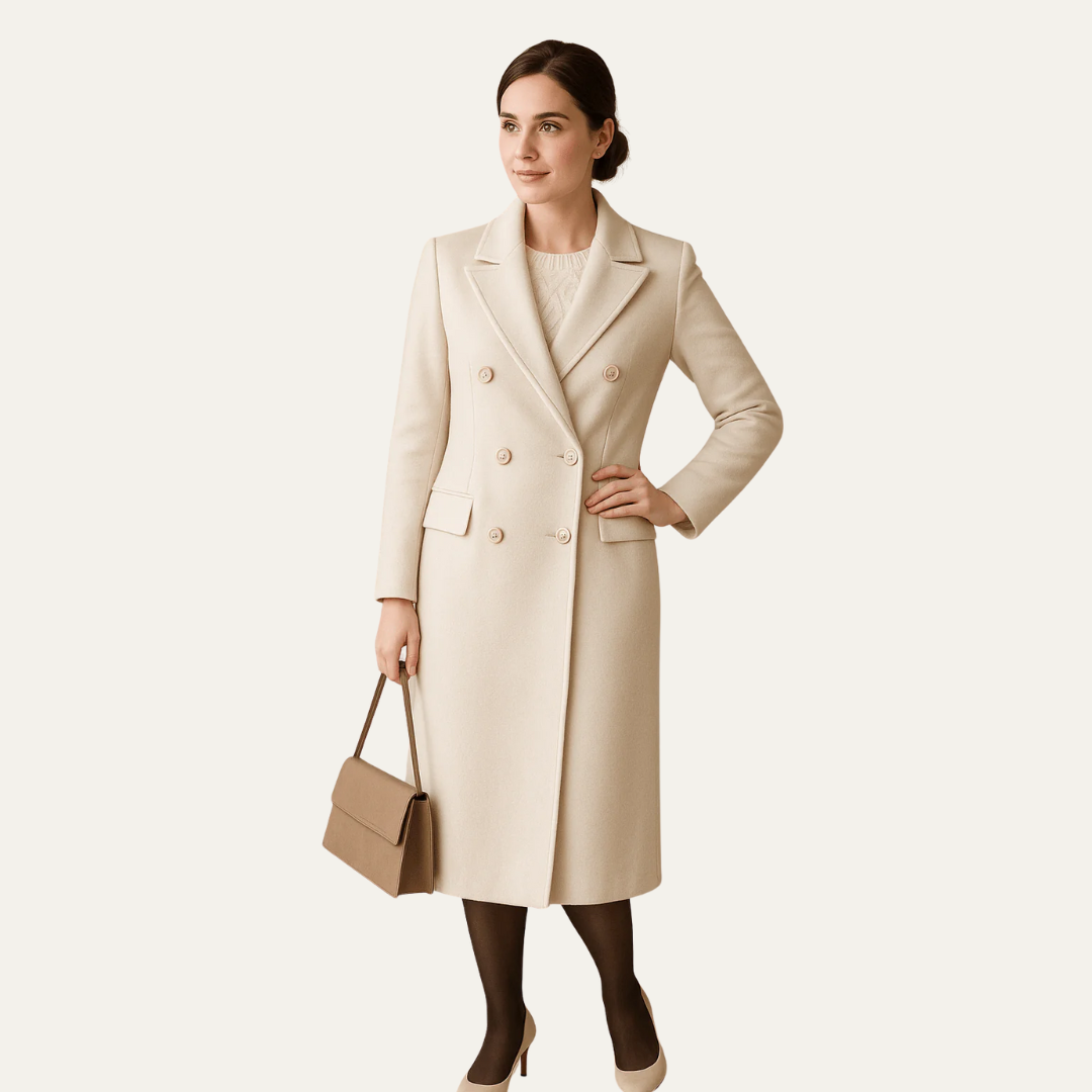 VogeLuxe | Women’s Tailored Long Dress Coat