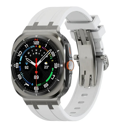 Stylish Butterfly Buckle Silicone Strap For Samsung Watch