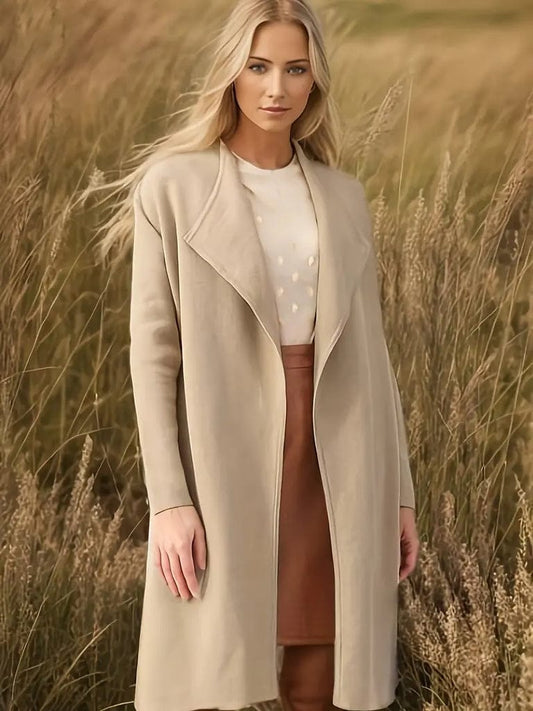 Classic Autumn Mid-length Women's Coat - VogeLuxe