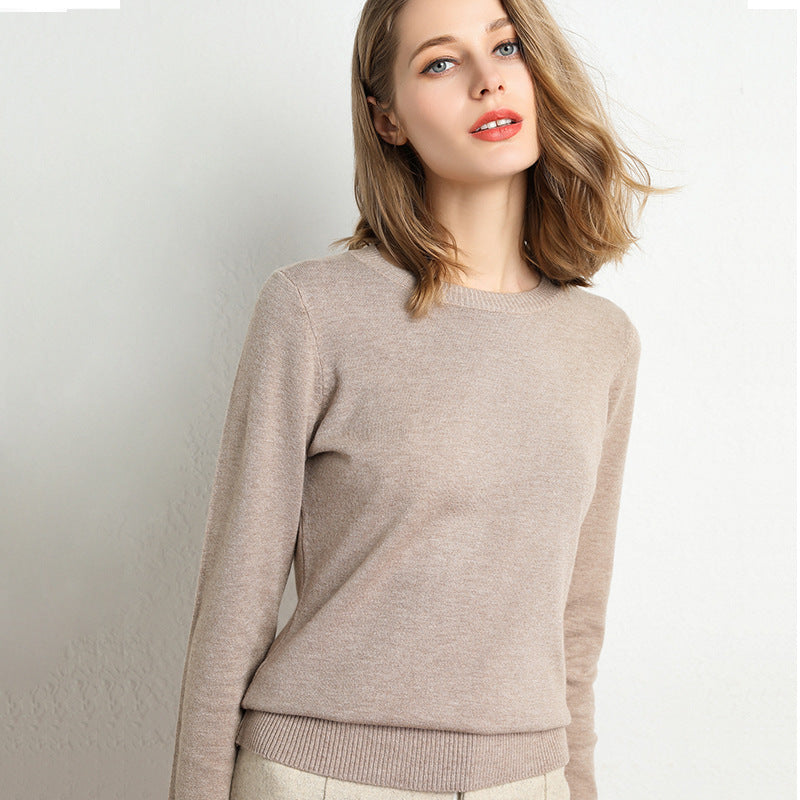 Cozy Women's Crew Neck Warm Winter Sweater