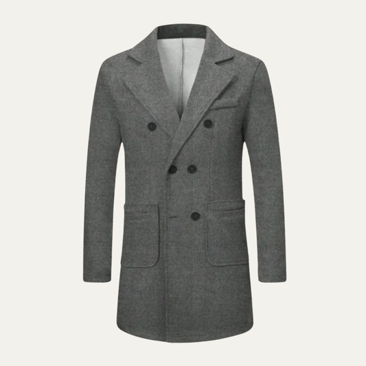 VogeLuxe | Men’s Double-Breasted Peacoat