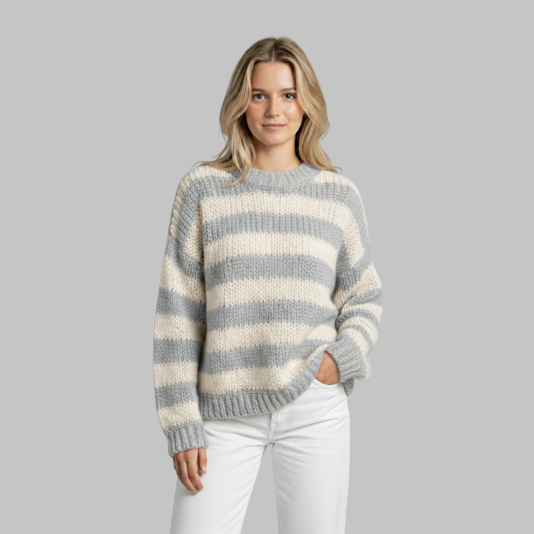 Linde | Women's Classic Stripe Crew Sweater