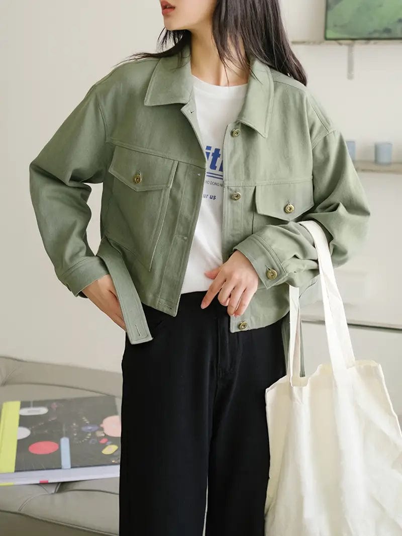Relaxed Fit Denim Casual Jacket - VogeLuxe