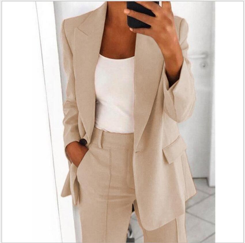 Classic Fit Women's Blazer and Trousers Suit