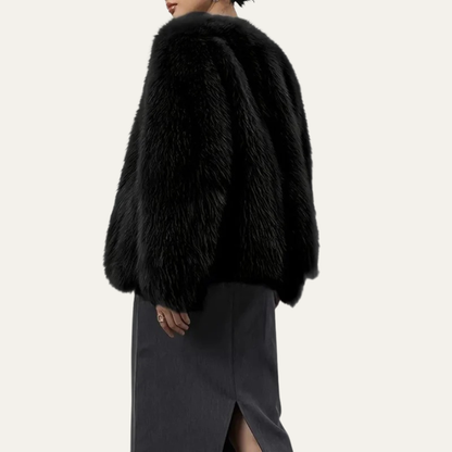 VogeLuxe | Women’s Cropped Fur Jacket