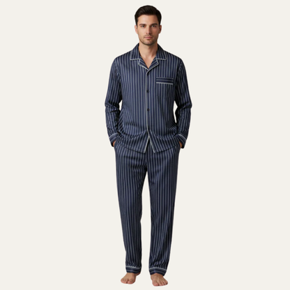 VogeLuxe | Men’s Window Pane Pattern Pajama Set