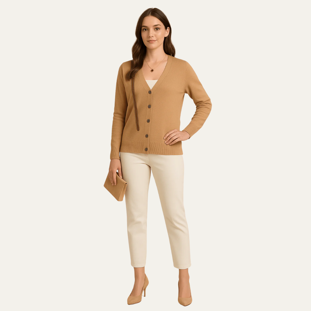 VogeLuxe | Women’s Classic Button-Front Cardigan
