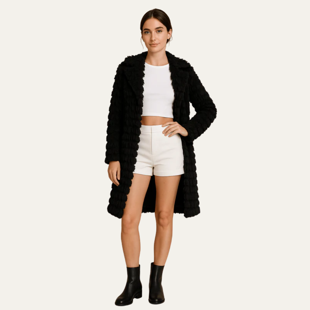 VogeLuxe | Women’s Textured Cardigan Coat