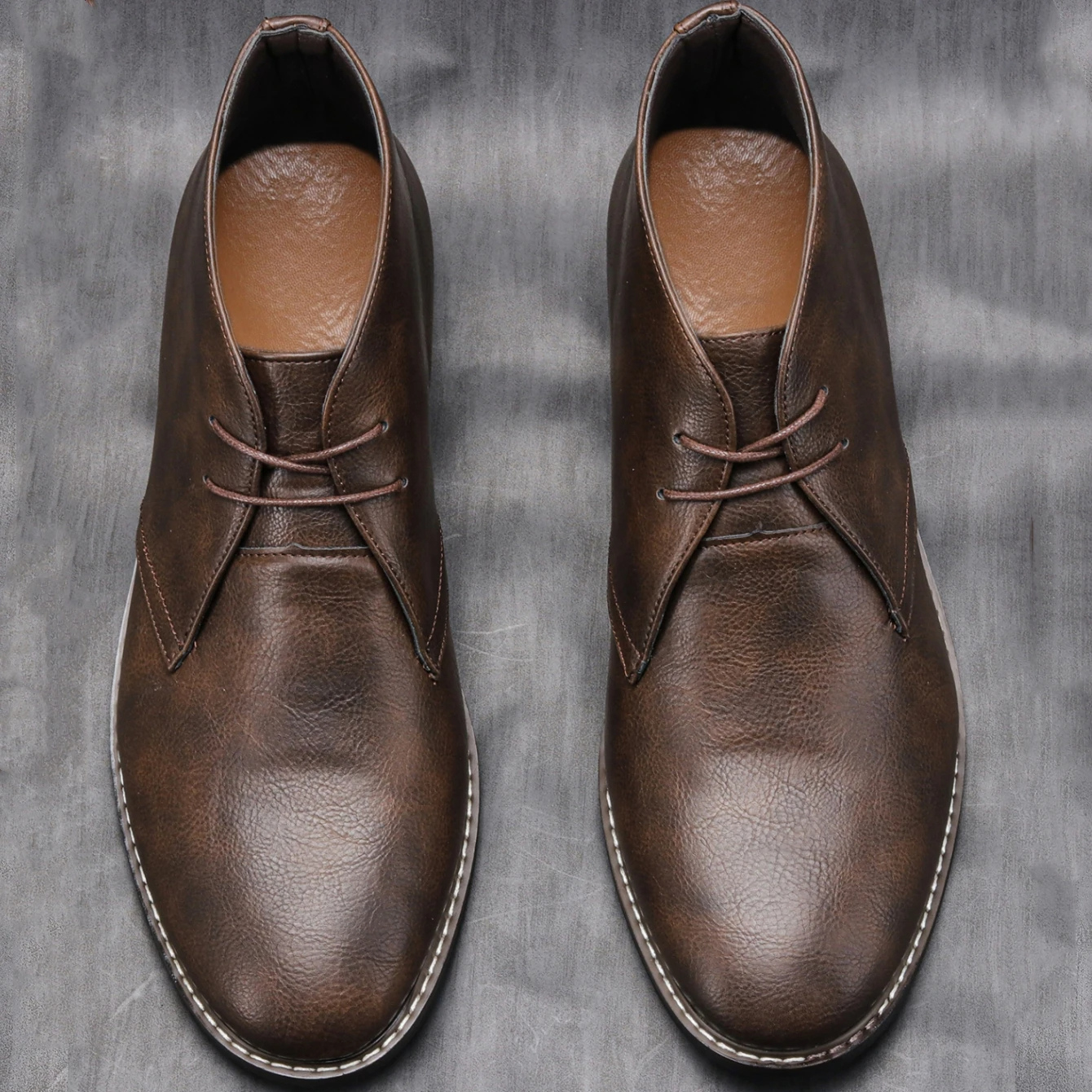Comfortable Men's Ankle Boots with Tough Outsole - VogeLuxe