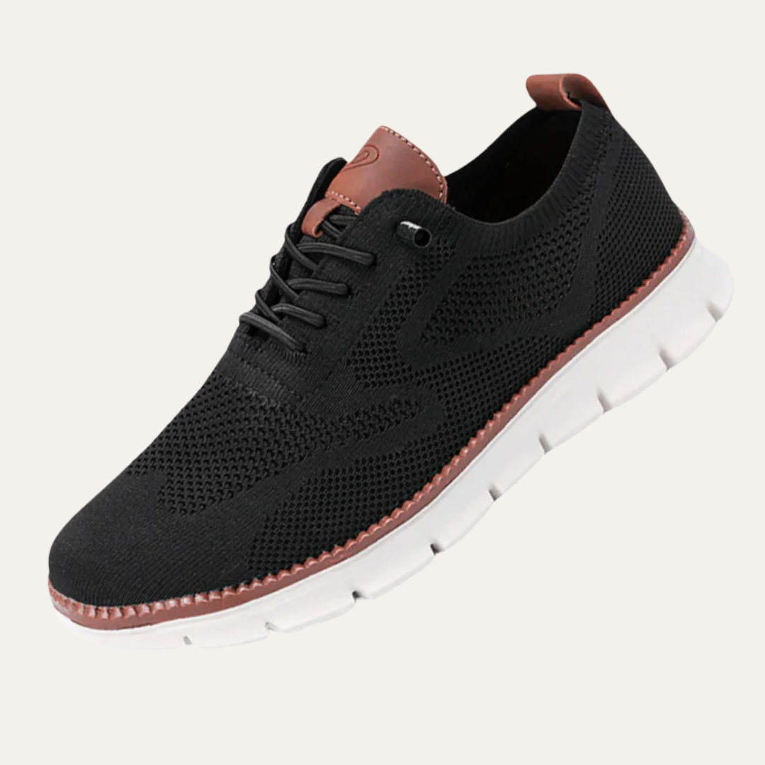 VogeLuxe | Men’s Mixed Media Low Top Platform Sneakers