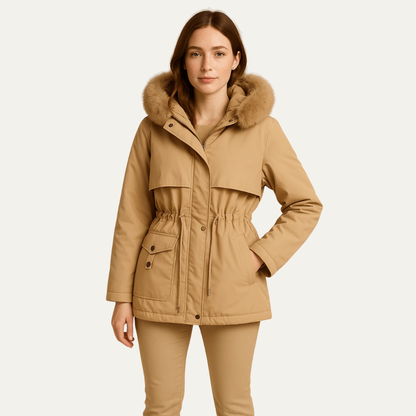 VogeLuxe | Women’s Stylish Hooded Parka Jacket