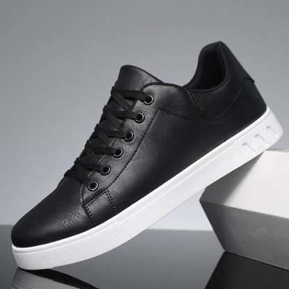 Stylish Leather Sneakers - Comfortable Smart Shoes