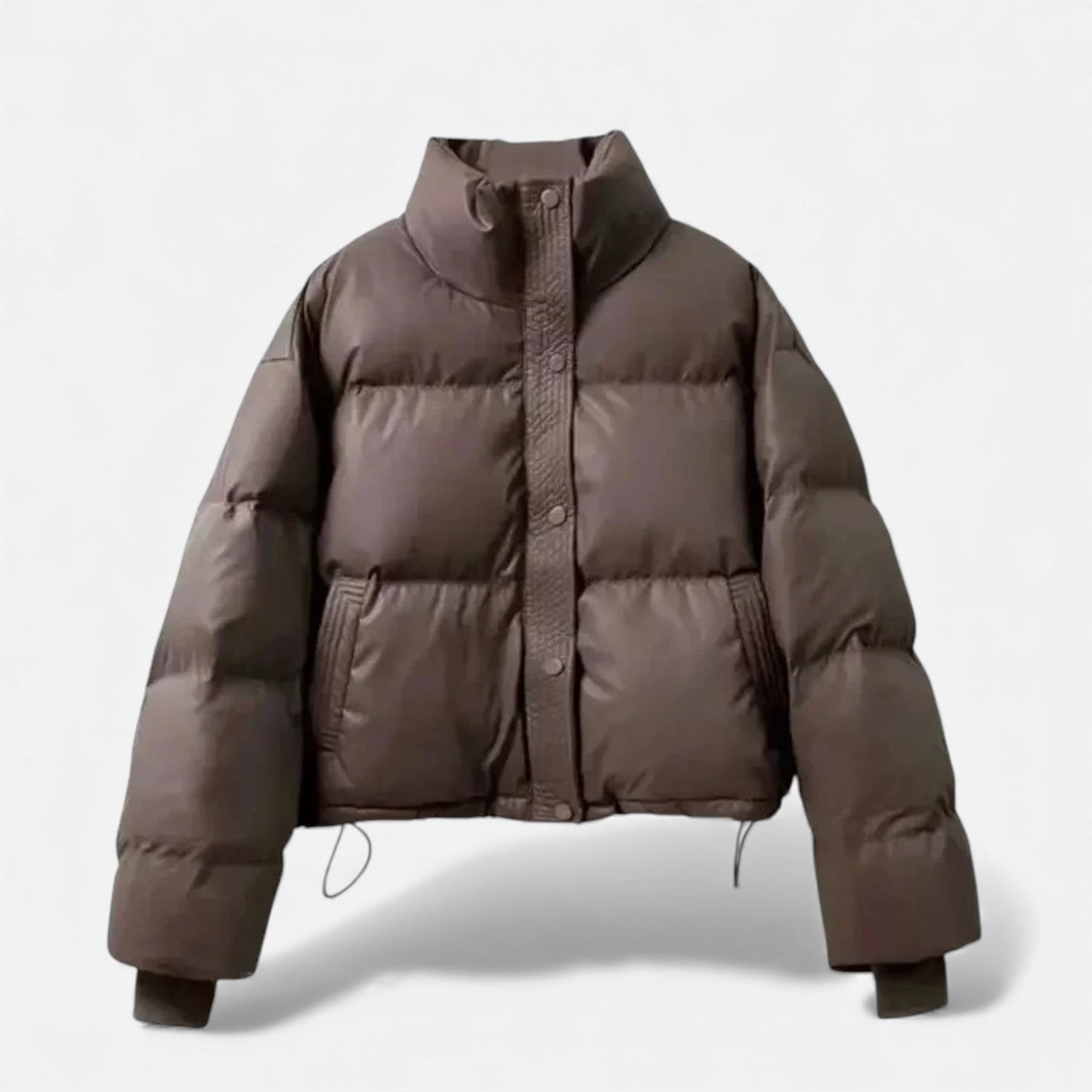 Warm Womens Short Down Filled Puffer Jacket - VogeLuxe