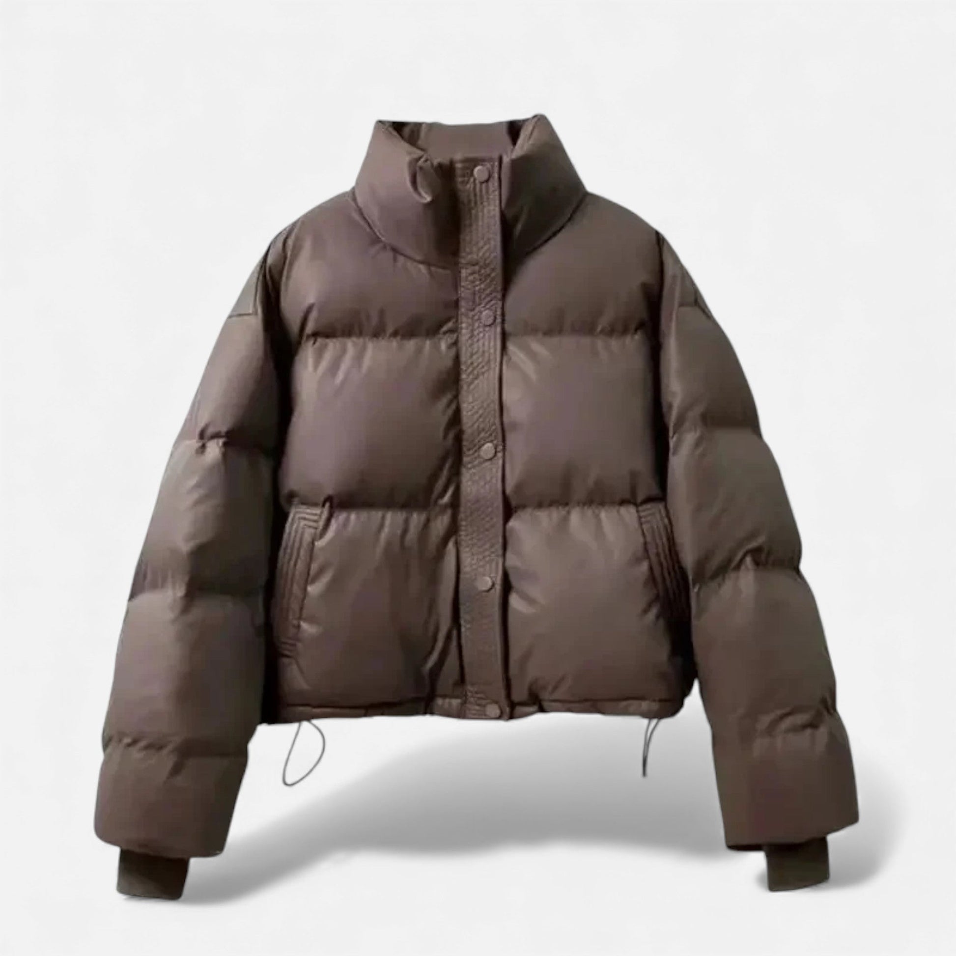 Warm Womens Short Down Filled Puffer Jacket - VogeLuxe