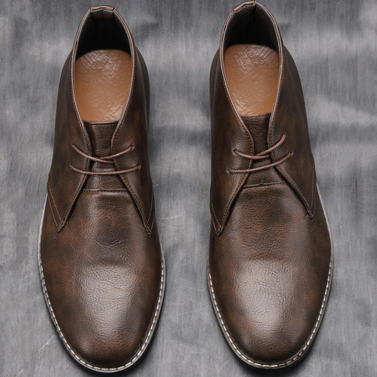 Comfortable Men's Ankle Boots with Strong Sole - BritishElegance