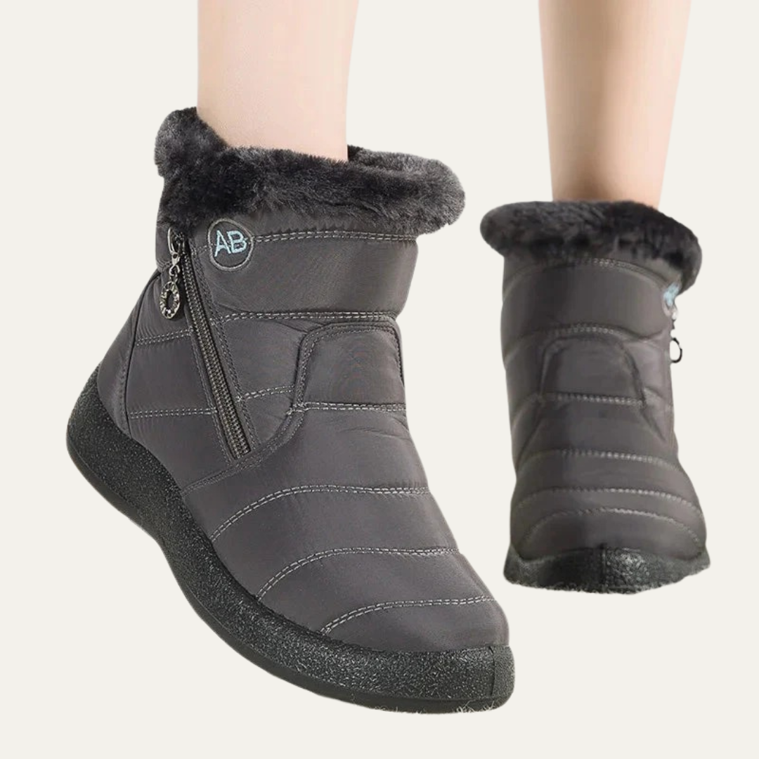 VogeLuxe | Women’s Lightweight Winter Snow Boots With Faux Fur Collar