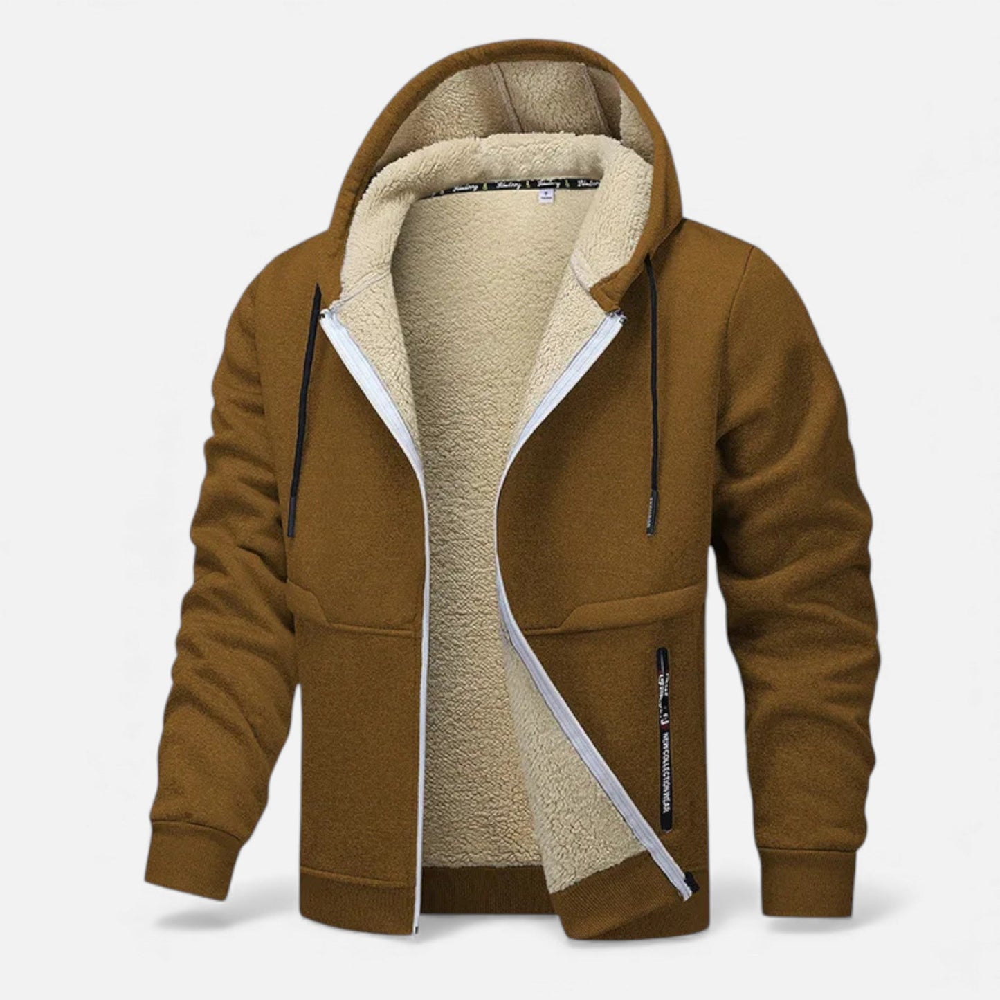 Warm Men's Fleece Lined Winter Jacket