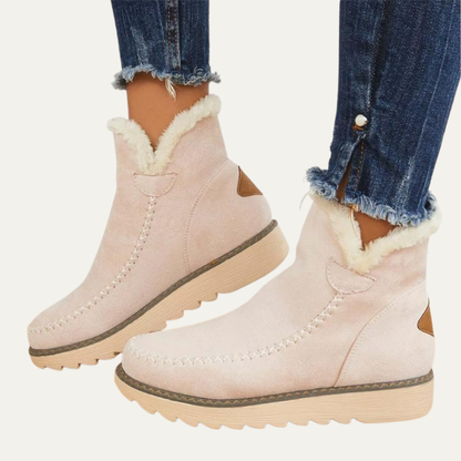 VogeLuxe | Women’s Short Winter Boots with Suede Look