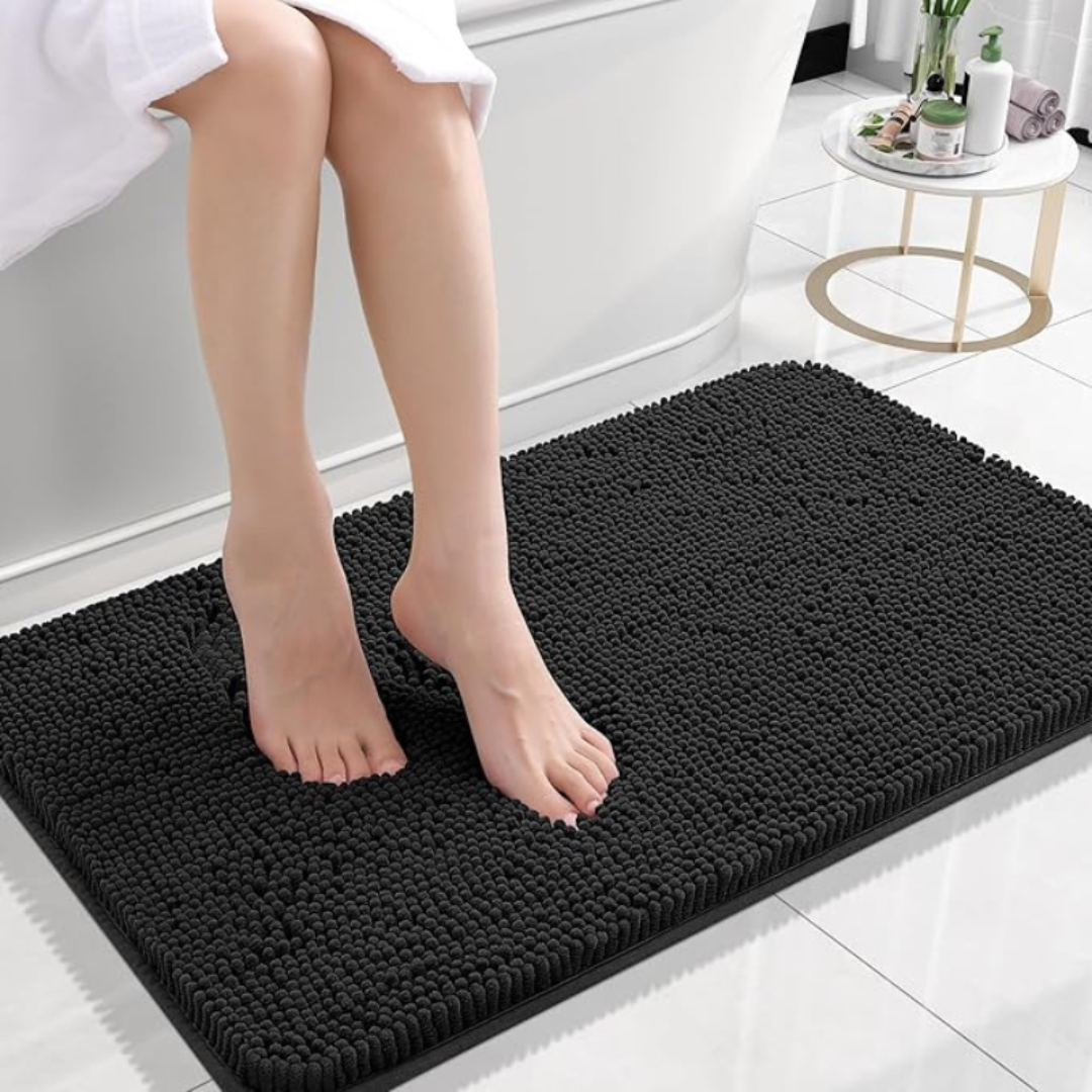 Soft Plush Bathroom Mat | Non Slip & Fast Drying Design