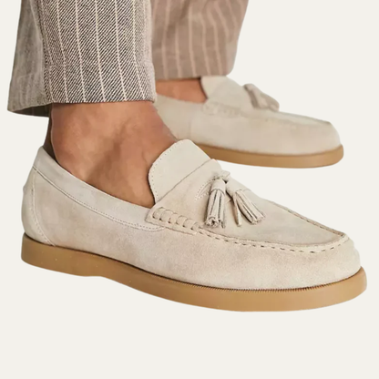 VogeLuxe | Men’s Suede Tassel Moccasin Loafers