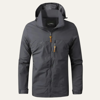 VogeLuxe | Men’s Technical Hooded Windbreaker Jacket