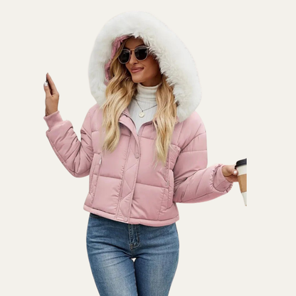 VogeLuxe | Women’s Warm Cropped Puffer Jacket