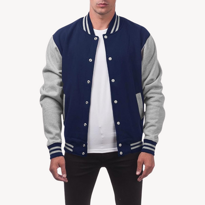 VogeLuxe | Men’s Color Block Varsity Jacket