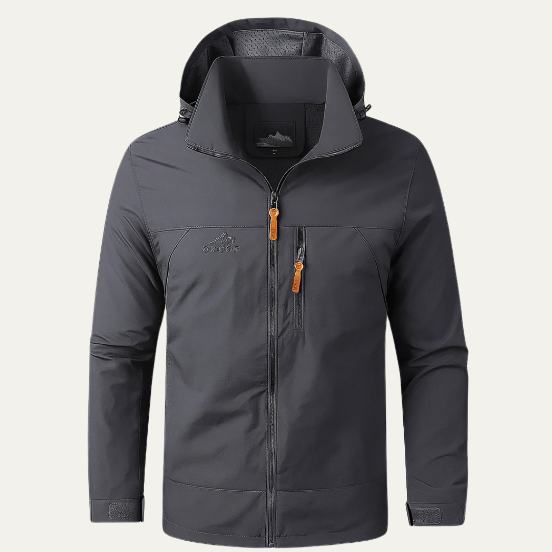 VogeLuxe | Men’s Lightweight Hooded Performance Zip Jacket
