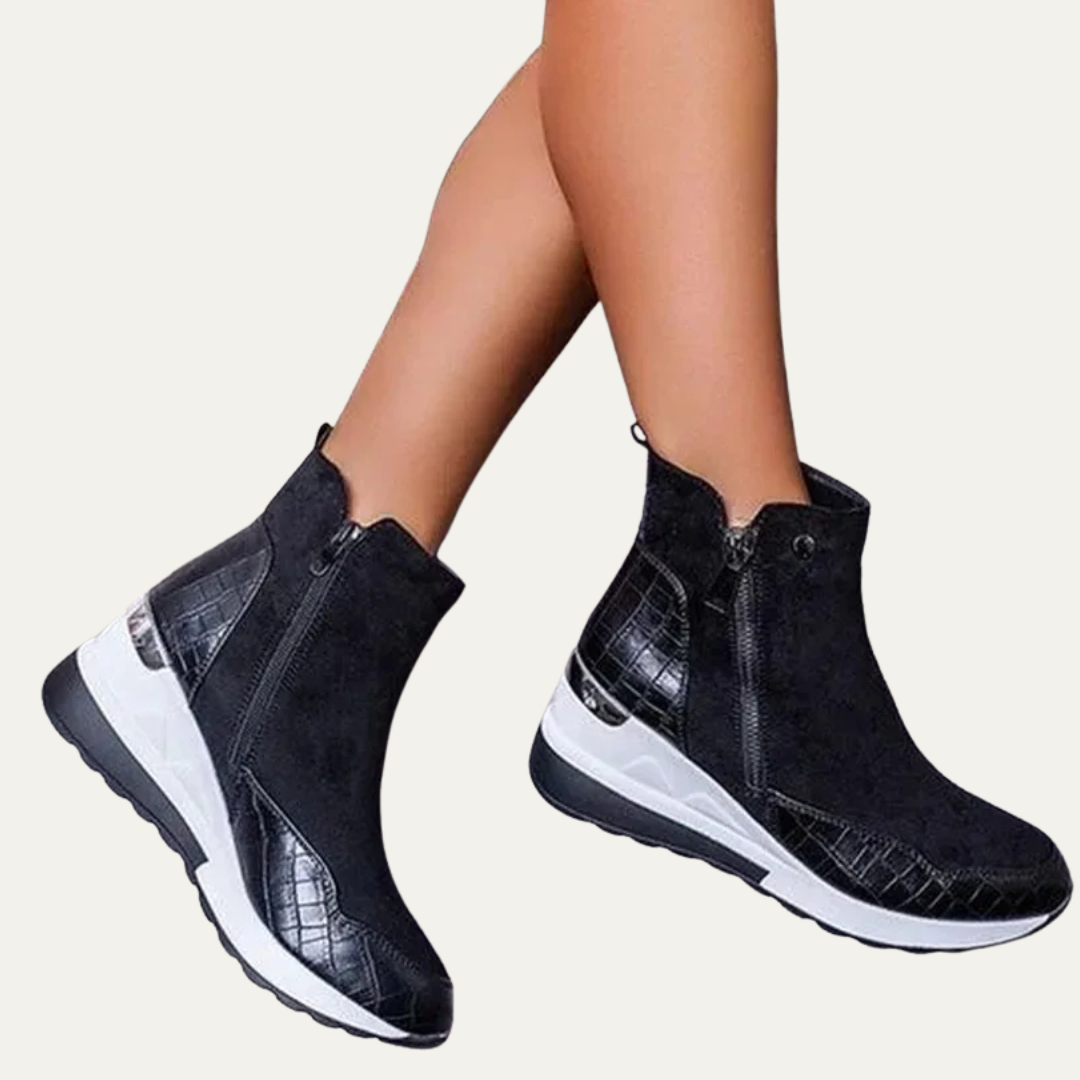 VogeLuxe | Women’s Casual Faux Suede High Top Sneaker Boot