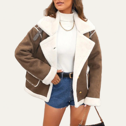 VogeLuxe | Women’s Cropped Aviator Jacket