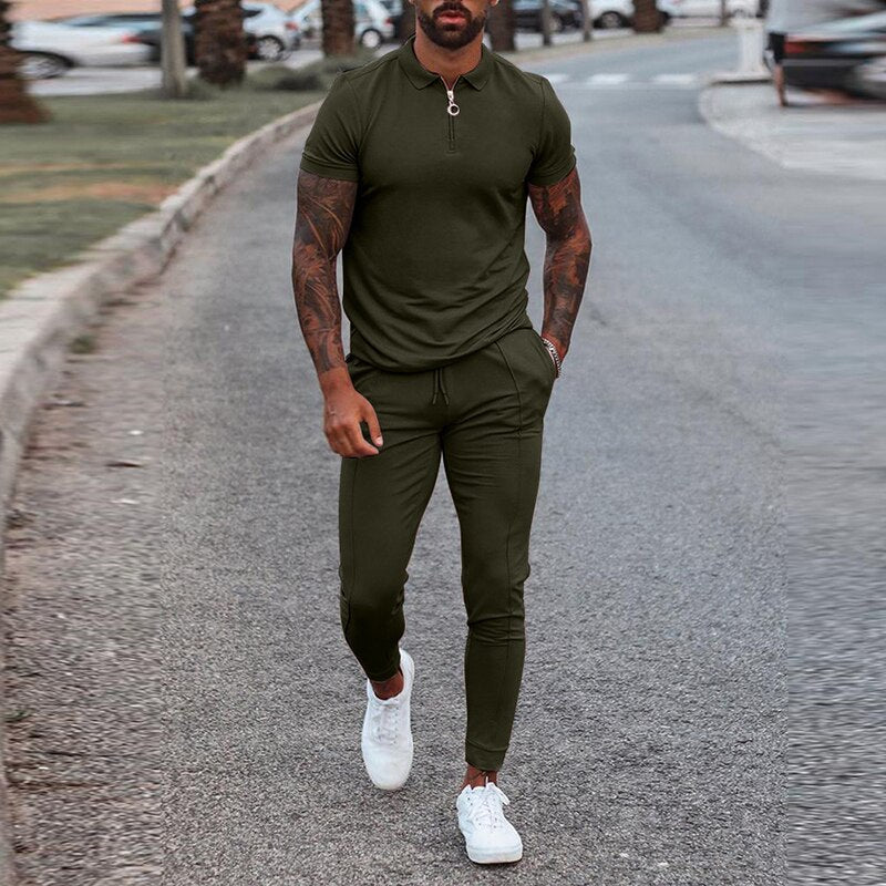 Relaxed Fit Lounge Set Modern Casual Wear - VogeLuxe