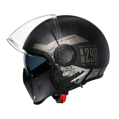 Safe Dual Visor Full Face Motorcycle Helmet
