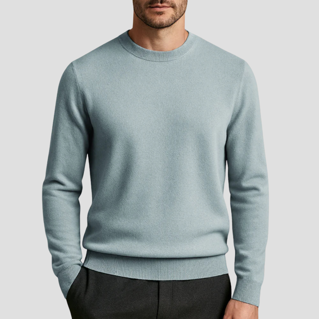 VogeLuxe | Men’s Slim Fit Long Sleeve Crewneck Sweater
