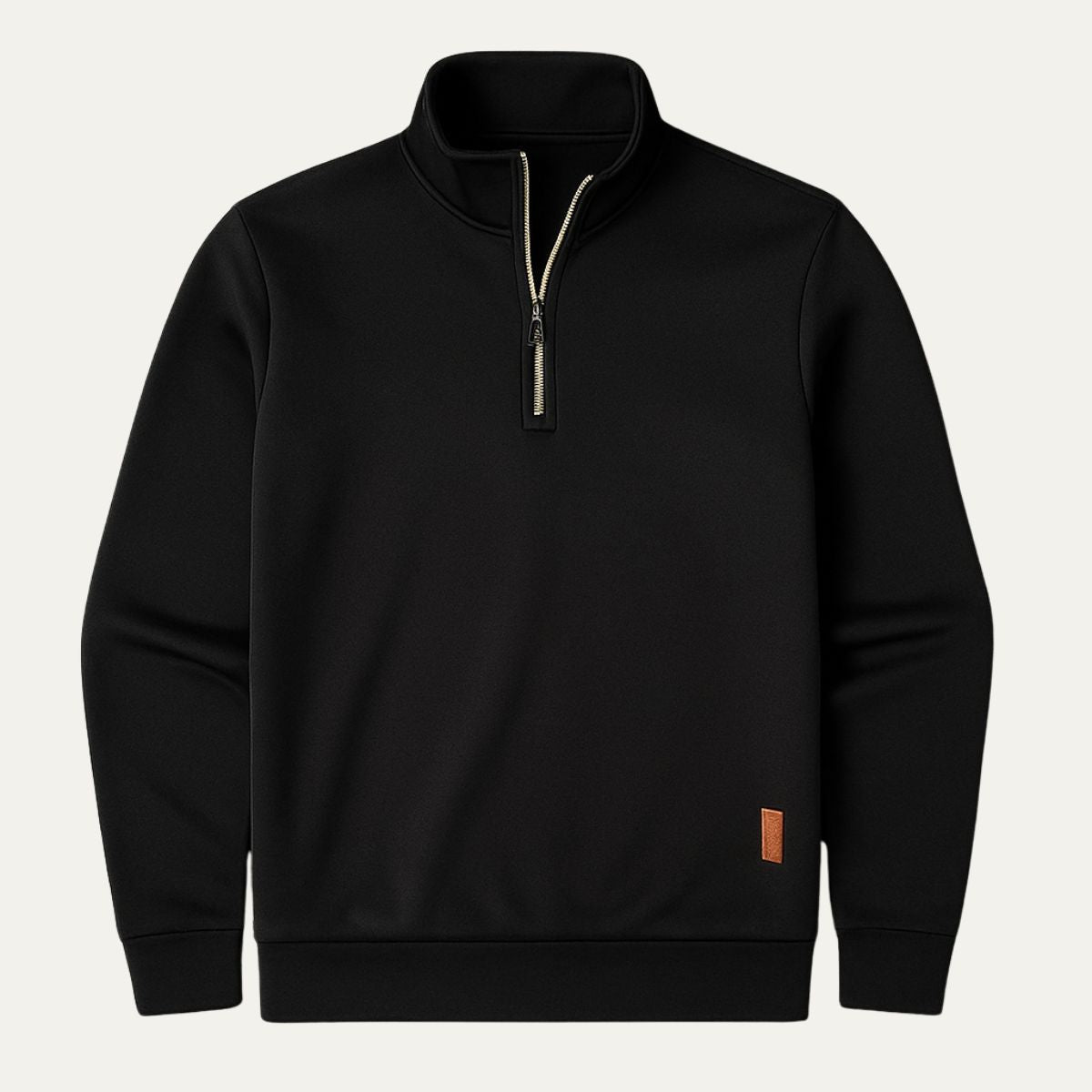 VogeLuxe | Men’s Quarter Zip Mock Collar Sweatshirt