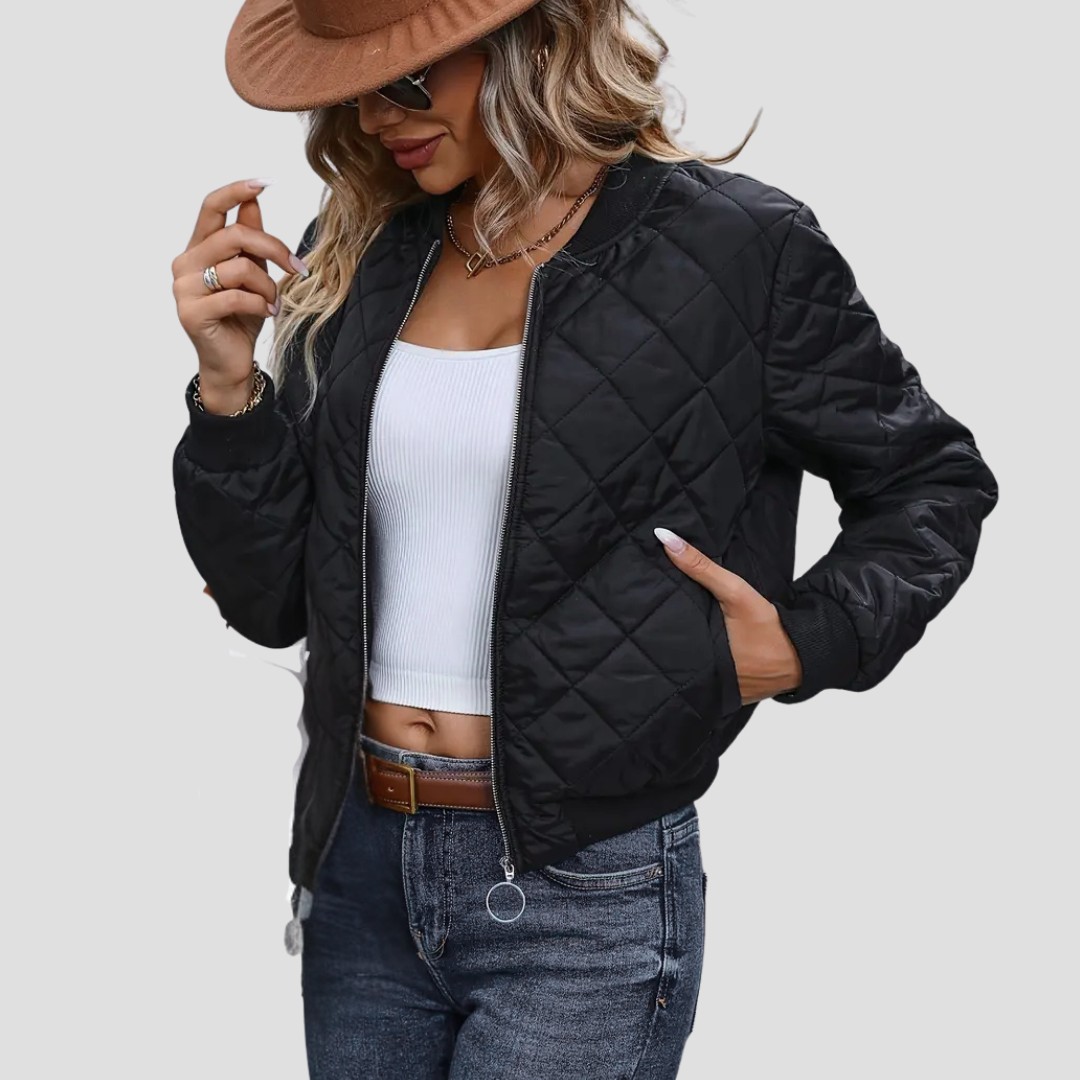 Padded Quilted Flight Jacket
